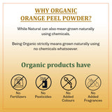 Agrovishwa 100% Organic Orange Peel Powder For Skin Lightening Brightening Wrinkle Free Skin Face Pack Whole Plant Used -100g