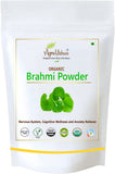 Agrovishwa Organic Brahmi Powder |Brain Herbal Supplement | Hair, Memory and Cognitive Wellness| Resealable Pouch (100g)