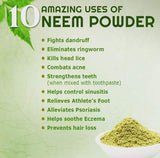 Agrovishwa Organic NEEM LEAVES Powder |Premium Quality | Chemical Free Hair & Skin Cleanser | Resealable Pouch (200g)