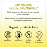 Agrovishwa 100% Organic Lemon Peel Powder FACE BRIGHTENING MASK Pack Pore Cleansing Anti Blemish Acne AGEING Glowing Skin Care 100g pack