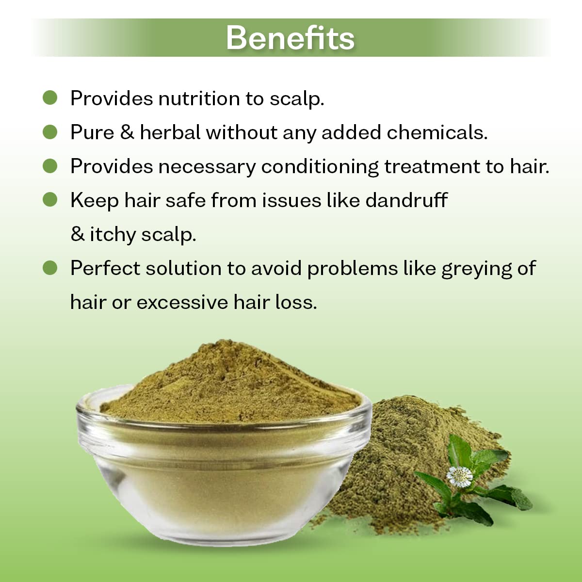 Organic Bhringraj Powder For Hair Growth 100g
