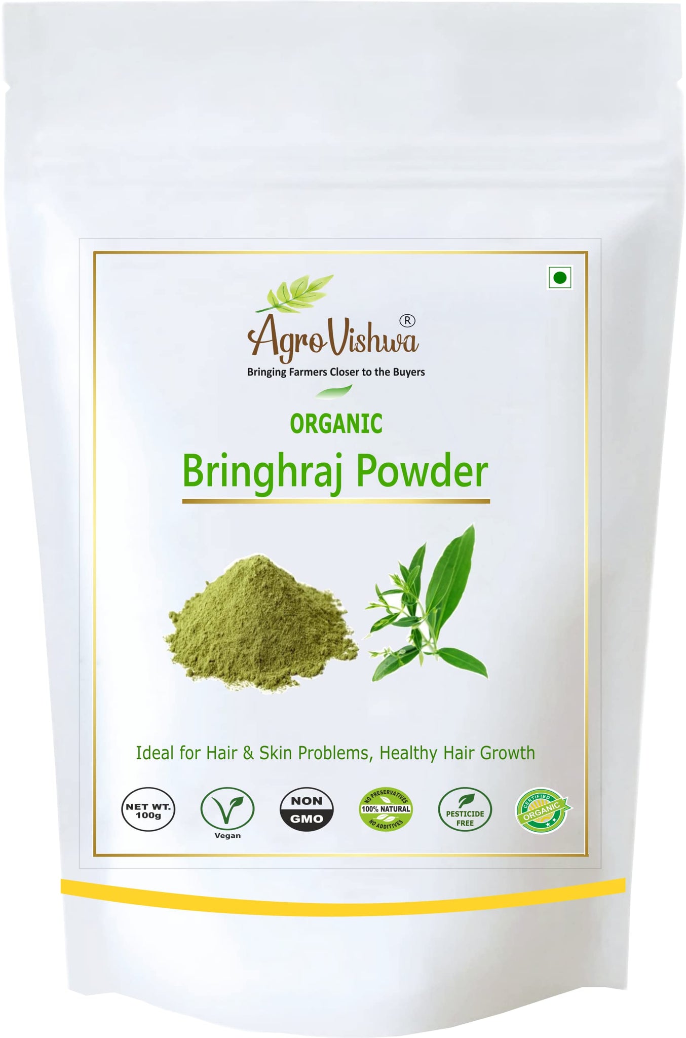 Shudh Online Bhringraj Powder for Hair Growth, Skin, Eating