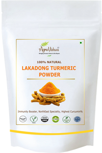 Agrovishwa LAKADONG TURMERIC Powder | Himalaya North-East Special| High Curcumin%, Intense Aroma| 100 gms Resealable Pouch | For healthy inflammatory, Immune system